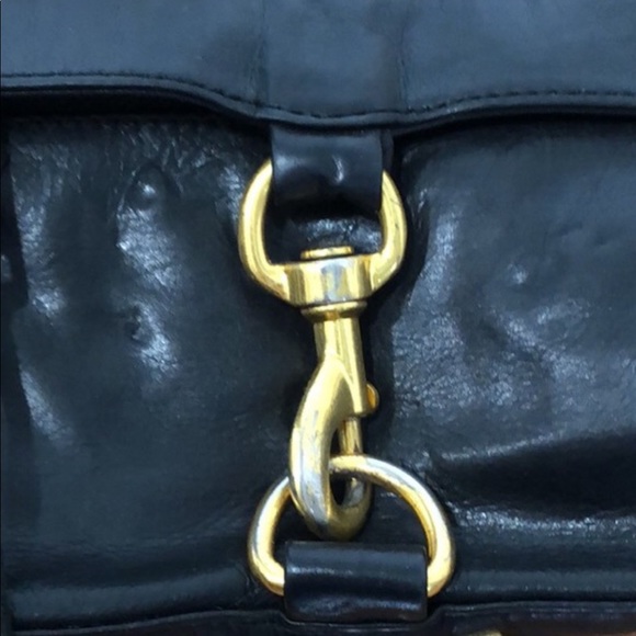 Rebecca Minkoff Black and gold accent used authentic crossbody - Picture 7 of 7